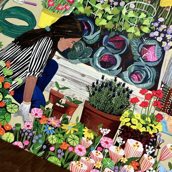 Eeboo 1000+ piece adult puzzle Urban Gardening + Sloths vibrant colors - Picture 8 of 12